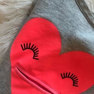 Valentine’s Day sweatshirt dress girls 6